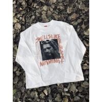 ราคา ((ผ้าฝ้ายแท้พร้อมสต็อก) Nirvana Kurt Donald Cobain Nirvana Band rock พิมพ์เสื้อยืดแขนยาว (27562058198)