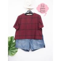 ราคา เสื้อมือสอง เสื้อสาวอวบ เสื้อแขนสั้น ผ้าคอตตอน อก 44 ยาว 20 นิ้ว แบรนด์ Banana Republic (10110035374)