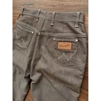 ราคา กางเกงยีนส์ Vintage Wrangler ทรง Slim สีน้ำตาล made in USA (29990238416)