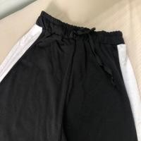 ราคา กางเกงวอร์มสีดำแถบขาว (12099178658)