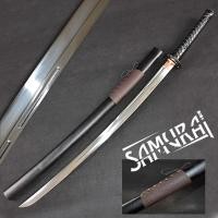 ราคา Samurai Sword ดาบซามูไร JAPAN คาตานะ サムライ Katana ใบดาบ เปิดคม มีดดาบ ดาบนินจา + กล่องไม้เก็บดาบสีดำ อย่างดี รุ่น 00057 (2649720501)