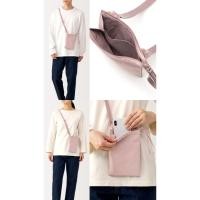 ราคา กระเป๋าสะพายข้าง มูจิ muji สีชมพู มือ1 (29021590605)
