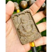 ราคา 13/5/68 กำไลไม้มงคล 19 มิล +จี้แกะรูปองค์พระสังกัจจายน์ (28436550997)