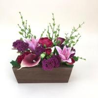 ราคา กระถางดอกไม้ปลอม ดอกไม้นานาพันธ์สีสันสดใส ดอกไม้ปลอมพร้อมกระถาง (9616168920)