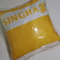 ราคา หมอนสิงห์ สีเหลืองสด-ขาว ลาย singha มีโลโก้เบียร์สิงห์ ของpremium แท้ สำหรับนักสะสม (24431383553)
