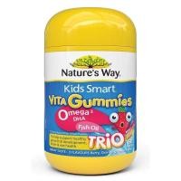 ราคา Nature's Way Kids Smart Vita Gummies Omega-3 DHA Fish Oil Fudge natures way วิถีธรรมชาติ เด็กฉลาด น้ำมันปลา ฟัดจ์ (5219646946)