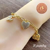 ราคา ข้อมือตุ้งติ้งประดับเพชรCz (11202853134)