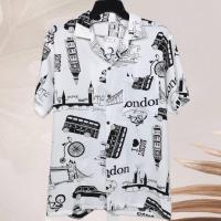 ราคา เสื้อเชิ้ตฮาวาย ลายลอนดอน (พื้นสีขาว) ผ้าไหมอิตาลี (44350964075)