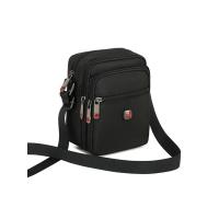 ราคา กระเป๋าสะพายข้างผู้ชาย กระเป๋าคาดอกผู้ชาย Swiss Army Knife Mens Messenger Bag New Brand Shoulder Bag Waterproof Messenger Bag Men Oxford Cloth Black Small Backpack (42520144169)
