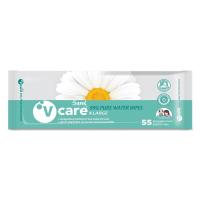 ราคา V CARE วีแคร์ ผ้าเช็ดทำความสะอาดผิว แบบเปียกสำหรับผู้ใหญ่ 55 แผ่น เก็บเงินปลายทาง (15637454978)