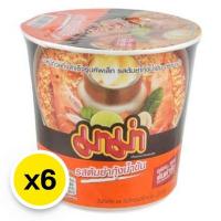 ราคา (แพ็ค 6 ถ้วย 42 กรัม) มาม่าคัพ บะหมี่กึ่งสำเร็จรูป รสต้มยำกุ้งน้ำข้น 42 กรัม x 6 ถ้วย (26109261663)