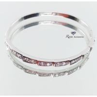 ราคา Diamond Bangle กำไลข้อมือฝังเพชร CZ เครื่องประดับ แฟชั่น แต่งกาย เกรดพลีเมี่ยม ชุบทองคำขาว จากเกาหลี ฟรีค่าจัดส่ง (1031275949)