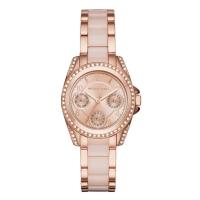 ราคา Michael Kors Women's Mini Blair Rose Gold-Tone Watch MK6175 33mm (27934583058)