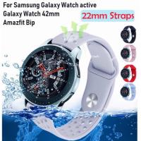 ราคา สายรัดซิลิโคนอ่อนนุ่มทดแทนสายสำหรับ Samsung Galaxy Watch Active Galaxy Watch 42mm Gear Sport Amazfit Bip Sports Strap (2233184411)