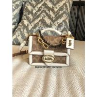 ราคา Coach Riley Top Handle 18 In Signature Canvas กระเป๋าถือและสะพายข้าง crossbody โค้ช ไรลีย์ ท็อปแฮนเดิล (9715174604)
