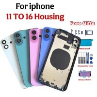 ราคา DIY 11 ถึง 16 Bodychange สําหรับ iphone11 ถึง 16 เปลี่ยนกลับพร้อมกรอบกลางฝาหลังแก้วจัดส่งฟรี (27089549628)