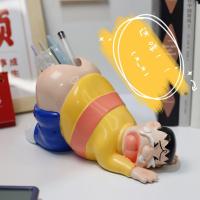 ราคา 哆啦A梦周边同款胖虎笔筒收纳摆装饰恶搞卡通收纳筒摆Doraemon Surrounding Pump Tiger Pen Storage Pendulum20251001 (40872531796)