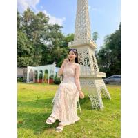 ราคา เดรสงานป้าย ideal สวยสับมาก เดรสยาวลายดอกน่ารัก ทรงเป๊ะมาก แม่ค้าเป็นสาวไซต์m (27909439450)