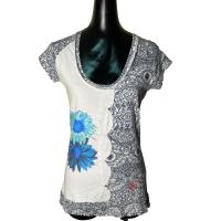 ราคา ❤️Desigual เสื้อคอกลมกว้าง (23268716618)