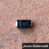ราคา ไดโอด SMD M7 In 1n 4007 1 A Ampere เดี่ยว 1kV SMT ไดโอด M 7 1n4007 1A In4007 kV (41270810091)