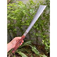 ราคา พร้าแวง พร้าปลายตัด พร้า มีดพร้า Machete มีดหวด มีดทำสวน มีดเดินป่า มีดแคมป์ ใบ 12.2” ตีร้อนชุบแข็ง ด้ามไม้ประดู่ (19159586204)