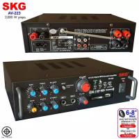 ราคา SKG เครื่องแอมป์ขยายเสียง 2000 W รุ่น AV-223 (สีดำ) (19337930156)