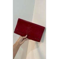 ราคา clutch YSL สีแดง หนังแก้ว (28773400936)