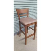 ราคา Daiso เก้าอี้บาร์ไม้ยางพารา ที่นั่งเบาะ รุ่น บาร์ไม้ 1 (22590792187)