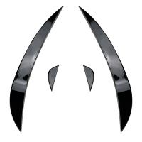 ราคา ABS Gloss Black Front Bumper Wind Knife Fin สําหรับ 2008-2012 Volkswagen Golf MK6 (41720419973)