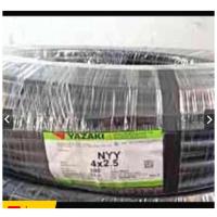 ราคา สายไฟ ตัดแบ่ง 40 / 50 / 60 เมตร NYY 4 x 2.5 sq.mm. ยาซากิ YAZAKI (24393908707)