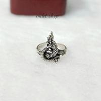 ราคา แหวนพญานาค รมดำ ทรงโบราณ เงินแท้ 92.5% (26155038052)