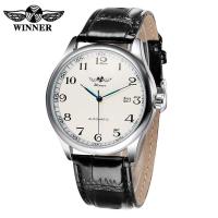 ราคา WINNER European American Men Fashion Casual Simple Automatic Mechanical Watch (41019474495)