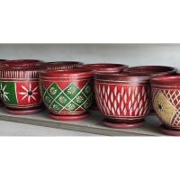 ราคา กระถางดินเผาขนาด8" พร้อมถาดรอง กระถางปลูกต้นไม้ดินเผา กระถางสวยงาม (29601602516)