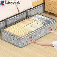 ราคา Lacyeszb กล่องเก็บของแบบแบนใต้เตียง, กระเป๋าเก็บผ้านวมเสื้อผ้าซิปคู่ความจุขนาดใหญ่, ประหยัดพื้นที่ผ้าไม่ทอแบบพับได้ในร่มสิ่งที่จบกระเป๋าสําหรับครัวเรือน (28056832775)