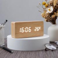 ราคา ไม้ นํา นาฬิกาดิจิตอลบ้านที่เรียบง่ายทันสมัยนาฬิกาตั้งโต๊ะปลุกคู่นาฬิกาปลุกนาฬิกาปลุกดัง (41371716977)