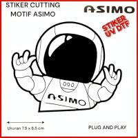 ราคา ASIMO Sticker Cutting UV DTF วัสดุพรีเมี่ยม asimo honda Sticker ลายนูน malambai (6x7cm) (28693102308)