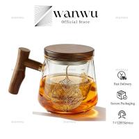 ราคา ชาแก้วแยกน้ําสําหรับใช้ในสํานักงานถ้วยชาแก้วทนความร้อนพร้อมตัวกรองที่กรองชาแบบใสแก้วกาน้ําชาแก้ว (47400140423)