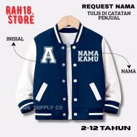 ราคา เสื้อแจ็คเก็ตเด็ก Varsity CUSTOM INITIAL + NAME อายุ 2-12 ปีเสื้อแจ็คเก็ตเด็กผู้หญิง (41661972100)