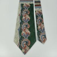 ราคา เนคไท วินเทจ CLAUDIO VALENTINO Paris Green Novelty Silk Tie Made in Japan (40958780980)