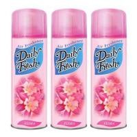 ราคา แพ็ค 3 เดลี่เฟรช สเปรย์ น้ำหอมปรับอากาศ กลิ่นฟลอร่า 300 มล. DAILY FRESH SPRAY FLORA 300mL (22151147846)