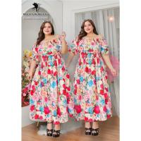 ราคา เดรสยาวลายดอกกุหลาบ คัลเลอร์ฟลูมาก ใส่ไปเที่ยว ถ่ายรูปคาเฟ่ สวยหรูดูดี พลัสไซส์ ไซส์ใหญ่ สาวอวบอ้วน (25141110481)