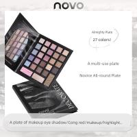 ราคา พาเลทตา eyeshadow palette NOVO Landscape Super Hot Glitter Matte Eyeshadow Palette (28543106427)