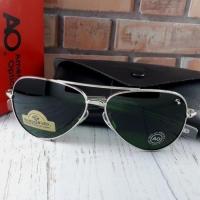 ราคา American Optical Pilot Premium Anti-Uv AO แว่นกันแดดแฟชั่นบุรุษเลนส์แก้วแท้ 100% TSB (43573963675)