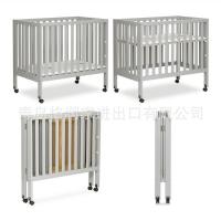 ราคา เตียงเด็ก Crib 91*96*61cm สามารถยกได้ พับได้ เตียงไม้เด็ก เข็นได้/โยกได้ ไม้ เป็นมิตรต่อสิ่งแวดล้อม (27579517852)
