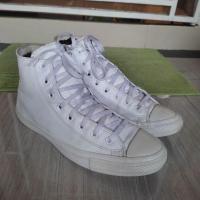 ราคา Converse All Star Chuck Taylor Hi Top Triple White Leather แท้ Original Size 44,5 Insole 29 Cm (29381959613)