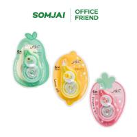 ราคา Elfen เทปลบคำผิด รุ่น Fruity แบบกดเก็บหัวได้ Correction Tape ลิควิดเทป คละสี (25346786402)