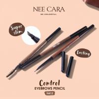 ราคา NEE CARA CONTROL EYEBROWS PENCIL นีคาร่า ดินสอเขียนคิ้วสลิม หัวตัดเฉียง N412 Popularshop (8557871314)