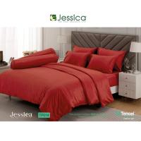 ราคา Jessica Tencel [ทอ 500 เส้น] ชุดผ้าปูที่นอน เจสสิก้า รุ่น เทนเซล สีพื้น สีแดง TP014 (41323890166)