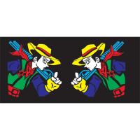 ราคา สติกเกอร์คาวบอยแบกปืน 1คู่ สะท้อนแสง (3459673804)