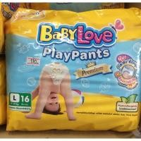 ราคา กางเกงผ้าอ้อมสำเร็จรูปเบบี้เลิฟไซด์Lแบบกางเกง 16ชิ้น (24762748386)